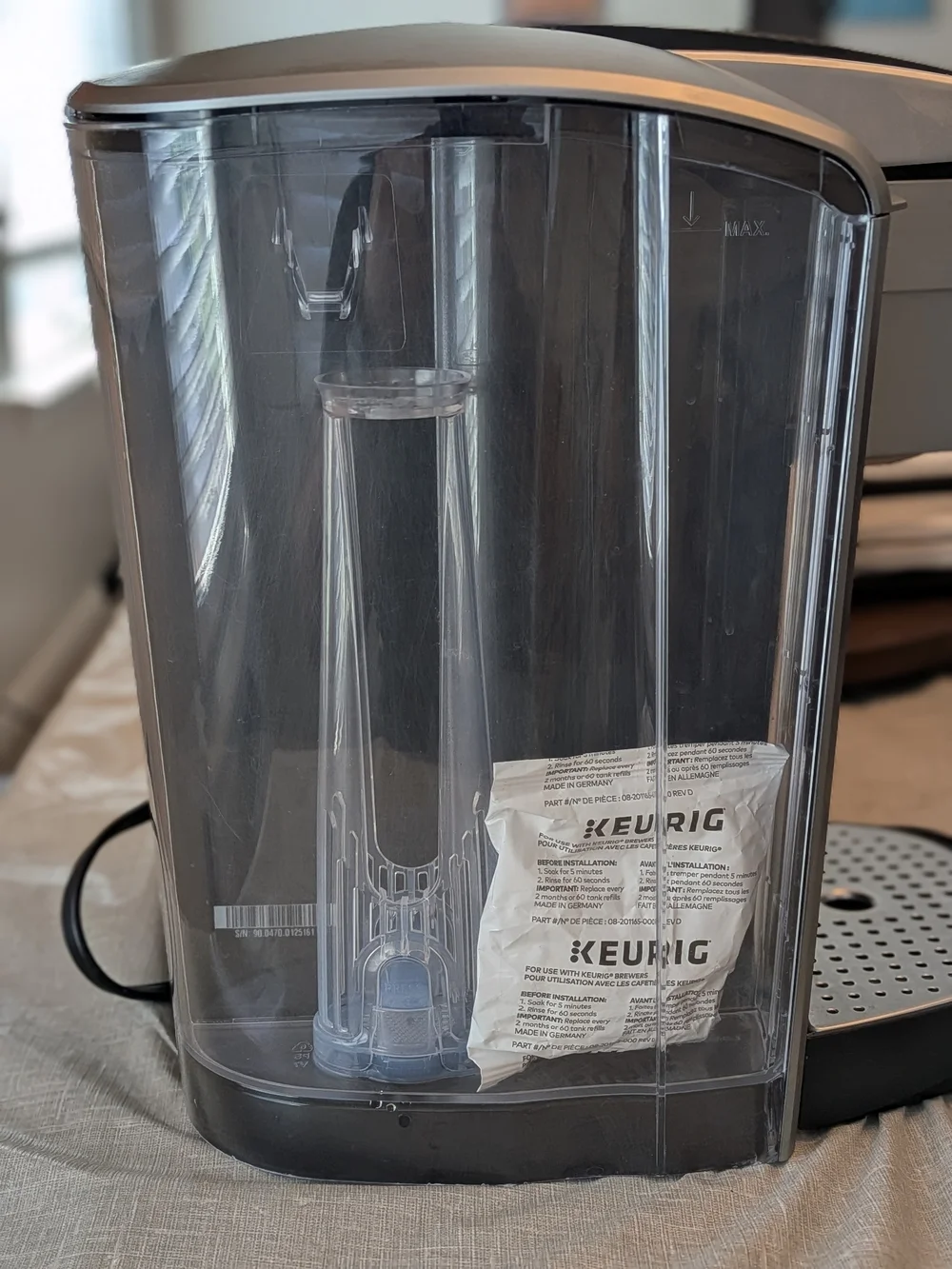 Keurig Single-Serve Coffee Maker in Silver and Black